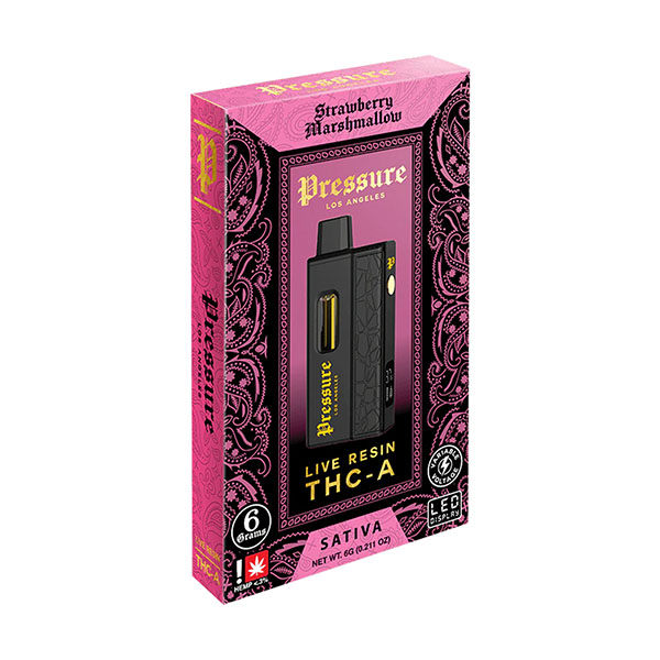 pressure-la-thca-6g-disposable-Strawberry-Marshmallow