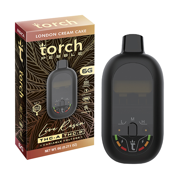 torch-pebble-thca-thcp-6g-disposable-London-Cream-Cake