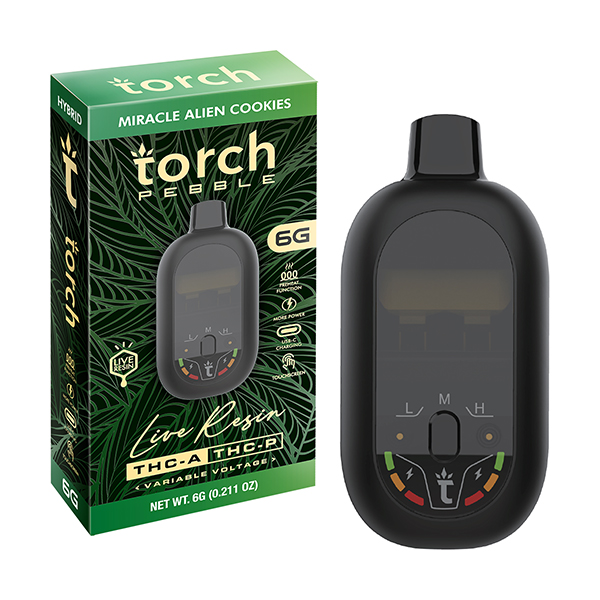 torch-pebble-thca-thcp-6g-disposable-Miracle-Alien-Cookie