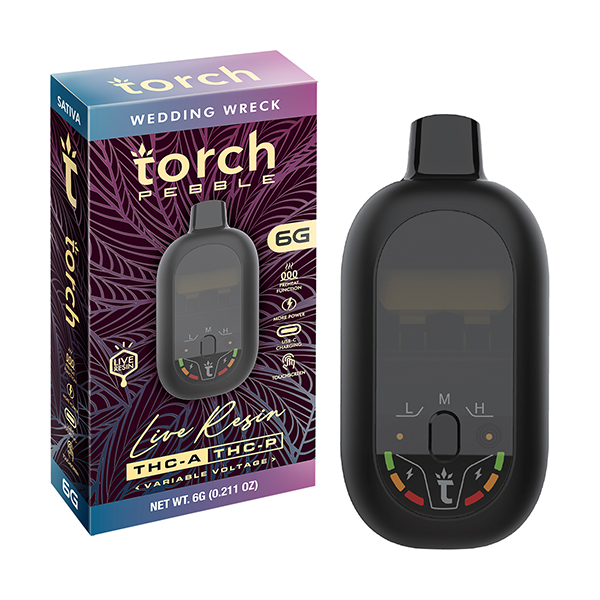 torch-pebble-thca-thcp-6g-disposable-Wedding-Wreck